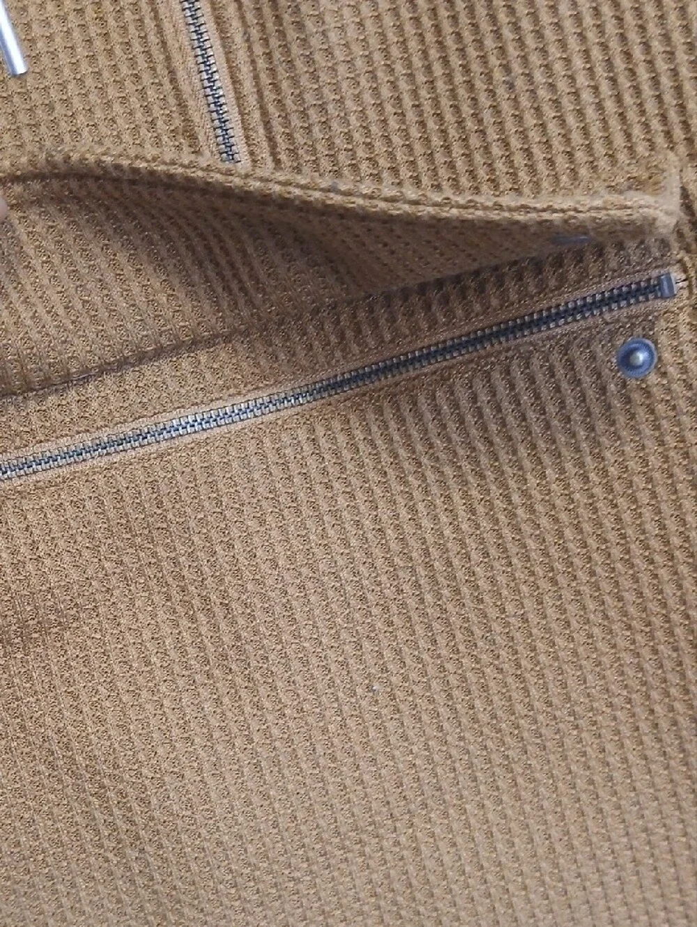 L.L. Bean Men's Ribbed Half-Zip Pullover - Camel Brown